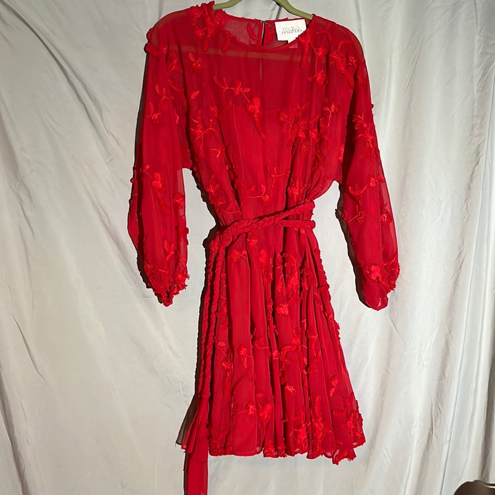 Anthropologie Amal textured mini dress